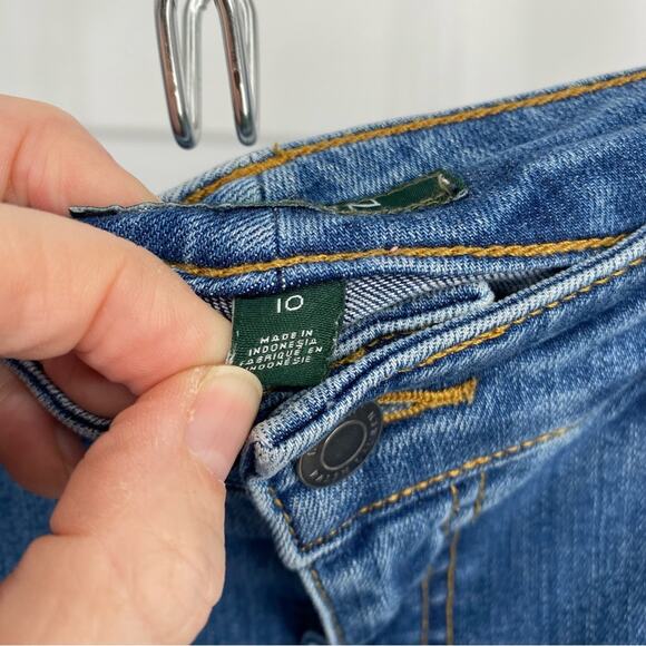 Lauren Ralph Lauren Jeans Modern Straight Curvy Classic Denim 10 - Picture 3 of 9